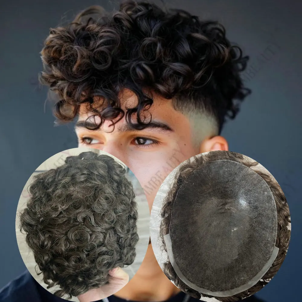 

Мужской парик-накладка 20 мм с естественной линией роста волос, светло-коричневый 1B80, серый, черный, незаметный, прозрачный полиуретан, прочная тонкая основа, протез из искусственного волоса