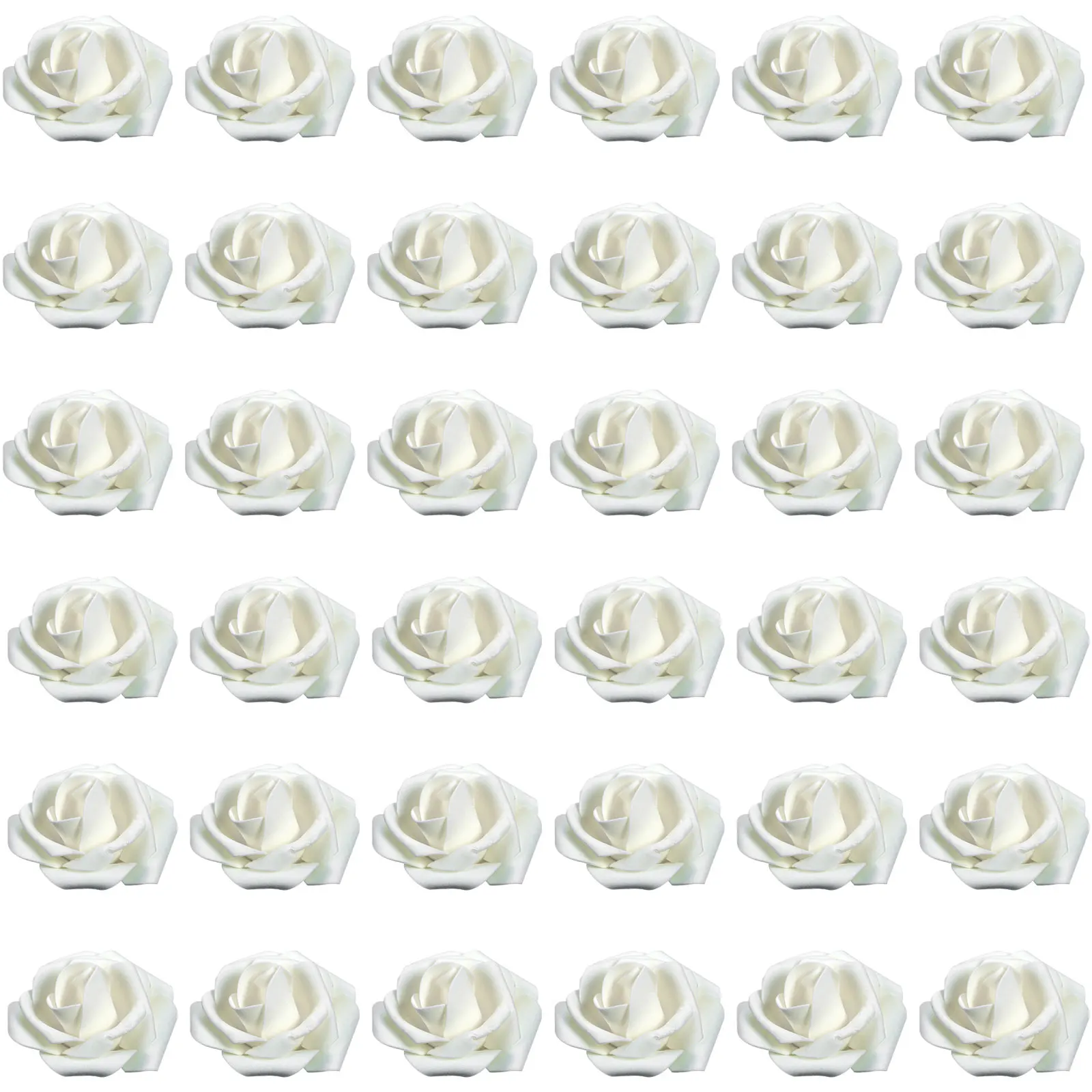 

100 pcs Foam Roses Artificial Flowers Bulk Arrangement Realistic DIY Beautiful for Bouquets Hair Decoration Flower Props Wedding