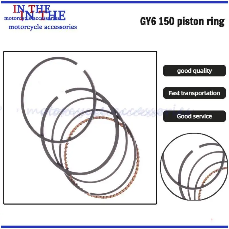 Motorcycle Piston Kit Cylinder Kit Piston Ring for GY6-150 150 CC STD Refitted Enlarged Gasket Kit Set