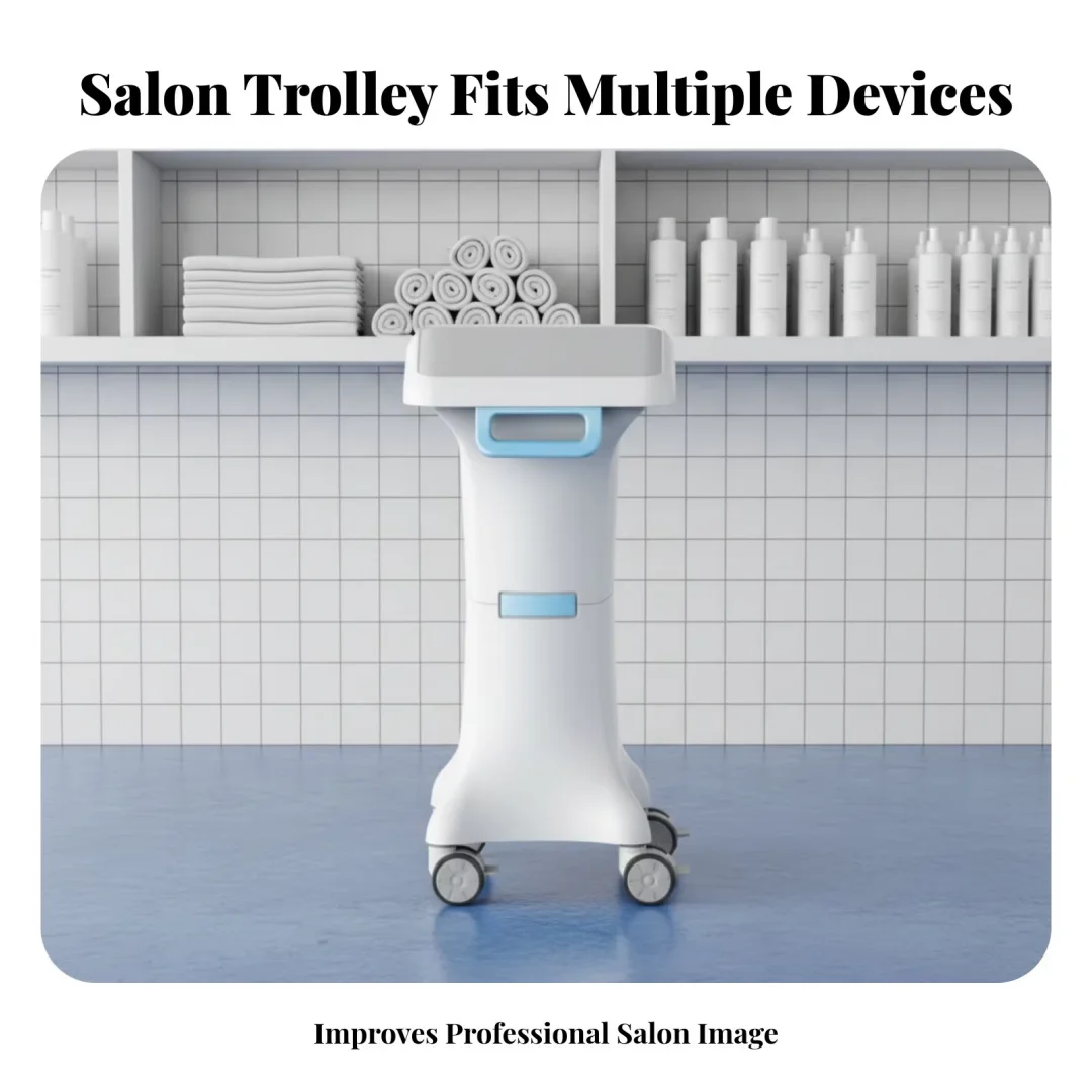 Medical Trolley With Lockable Wheels-Ultrasound Imaging Scanner Vehicle Storage Cart 36*28cm Panel Mobile Dental Cart For Clinic