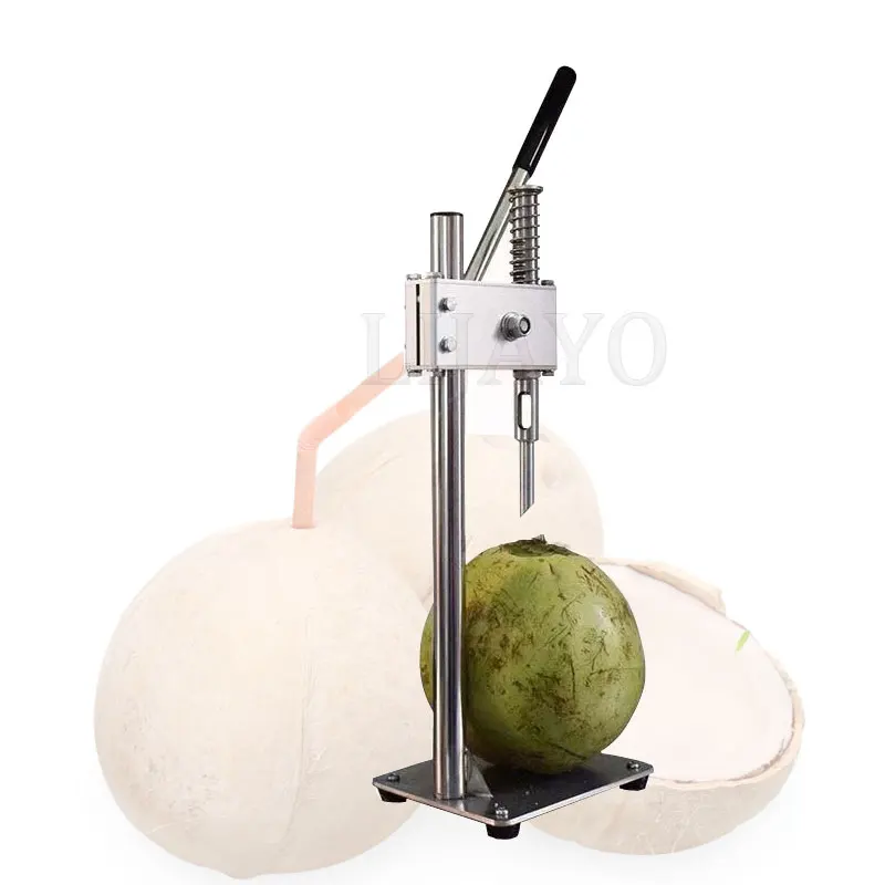 Coconut Core Drilling Tool Hand Press Opener Young Coconut Husk Cutting Hole Machine