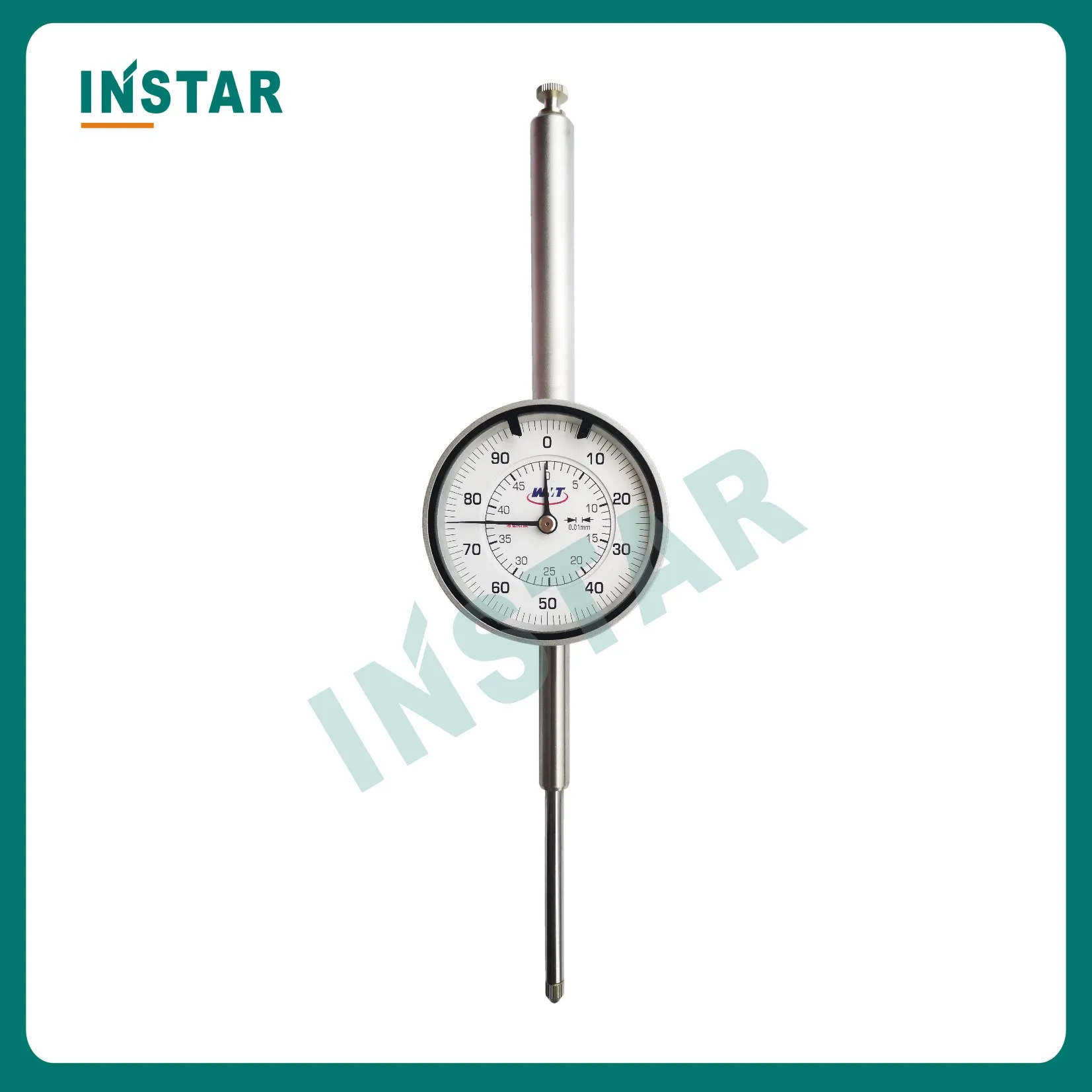 Long Range Dial Indicator 0-30mm 0-50mm 0-80mm 0-100mm x 0.01mm DIN Standard Industrial Quality Dial Gage