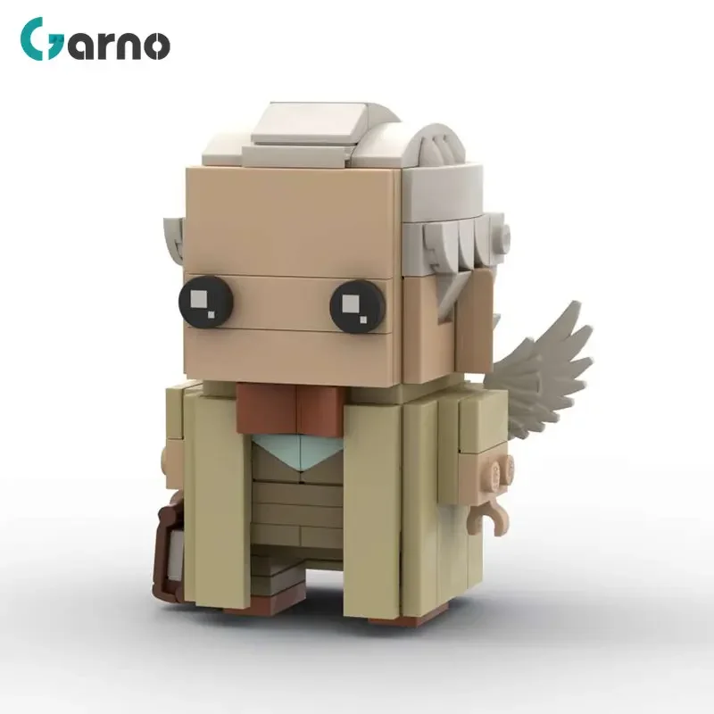 MOC Movie Good Omens Angels Aziraphale & Demons Crowley Brickheadz Building Blocks Action Figures Comedy Character Toys Gifts