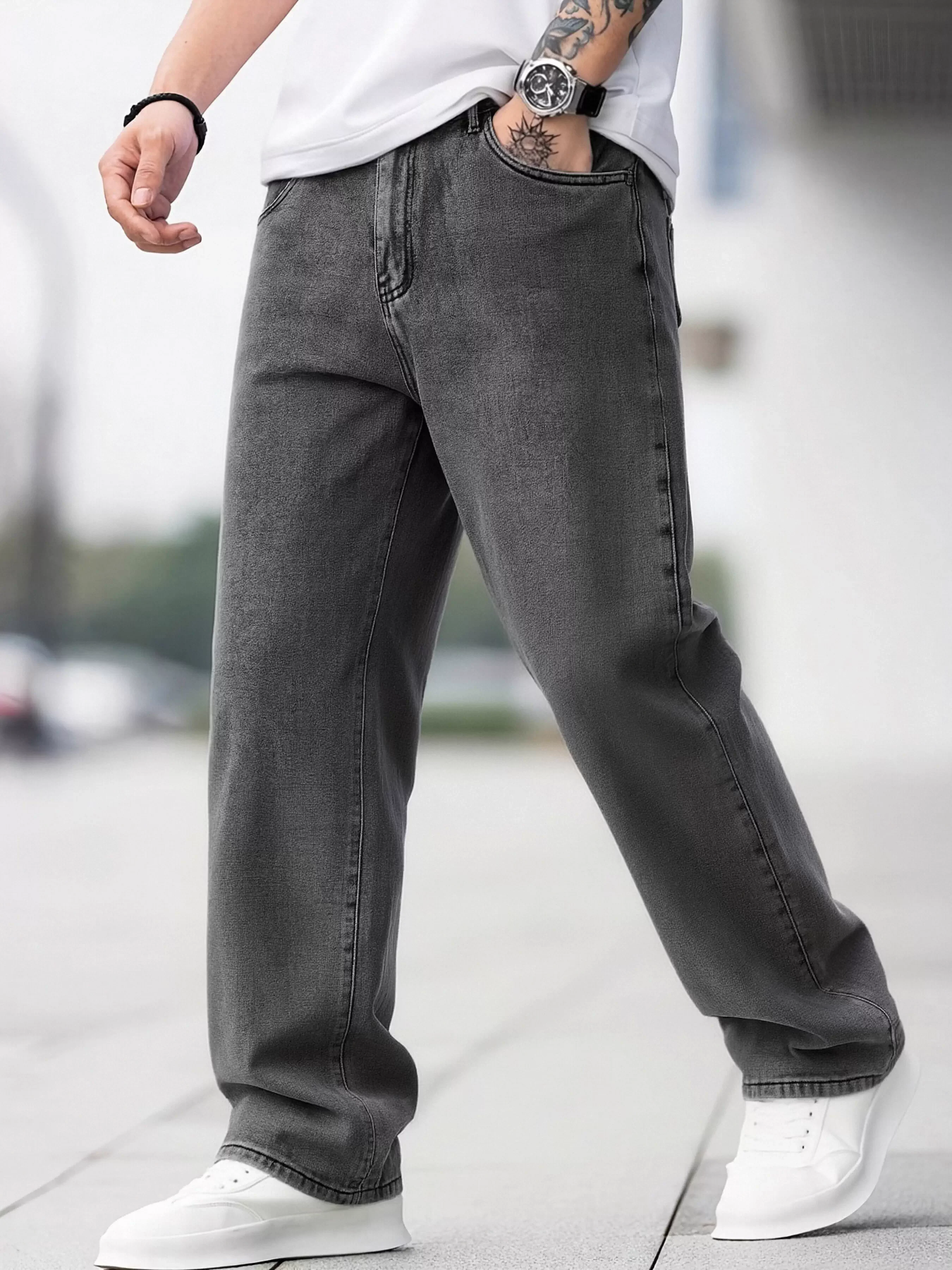 

Мужские потертые повседневные модные джинсы