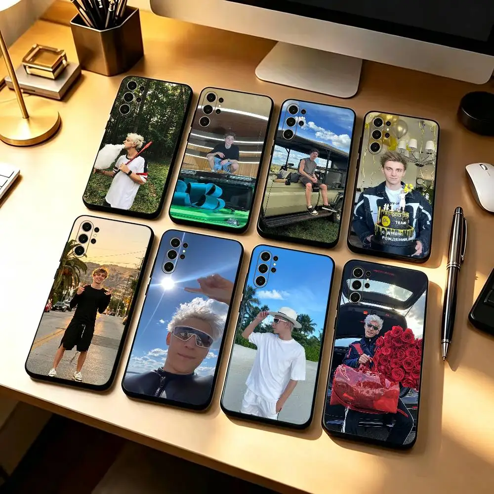 Russia  s biggest YOU-T star Vlad A4  Painted Phone Case For Samsung S26,21,22,23,24,25,20,10,9,8,7,Ultra,Plus, Fe, Lite