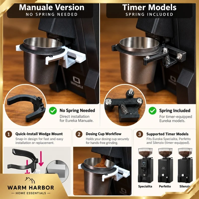 Cc6 Studio Eureka M50 M65 Manuale Coffee Grinder Switch Lock Bracket Modification Powder Holder Stand Espresso Barista Accessory