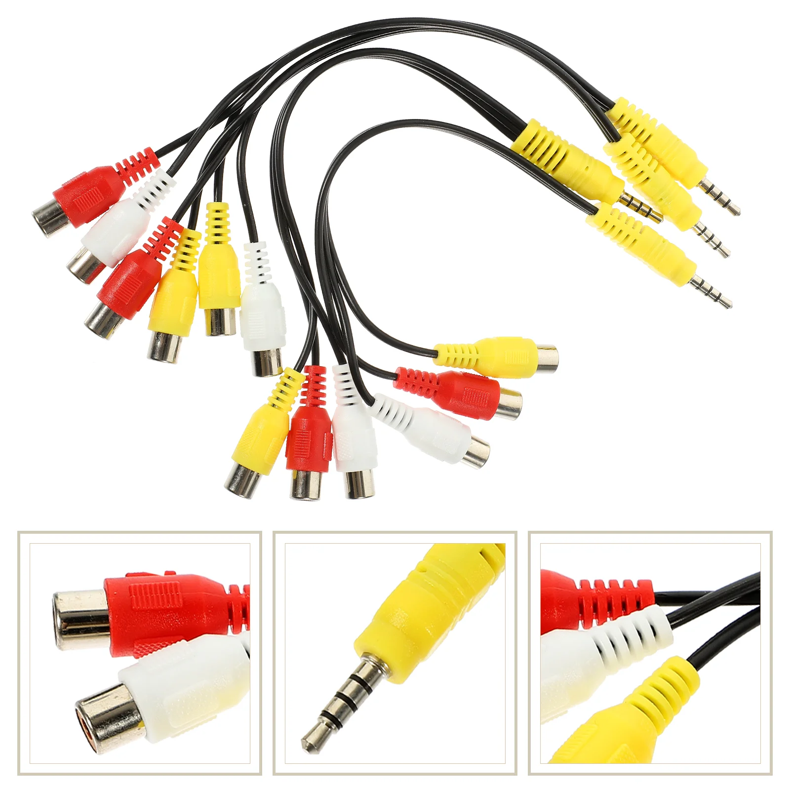 

4 Pcs USB Nut Av Adapter Cable 3- Three Air Valve Regulating