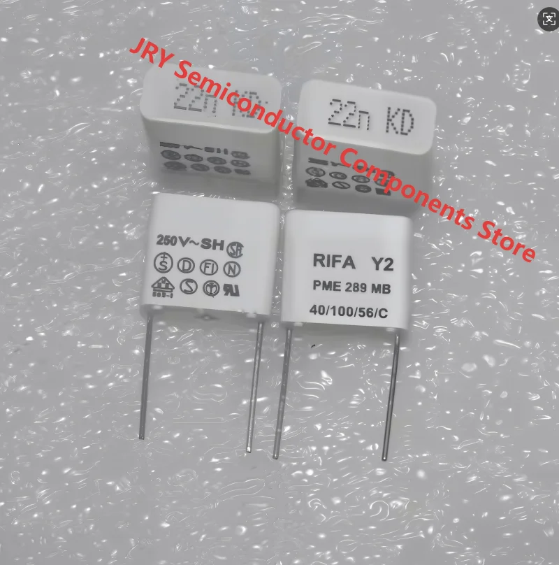 4PCS/LOT RIFA Y2 250V-SH 22NF 0.022uF 250V Safety Standard Capacitor PME289MB 5220MR Dimensions: 18*16*8mm Pitch: 15mm