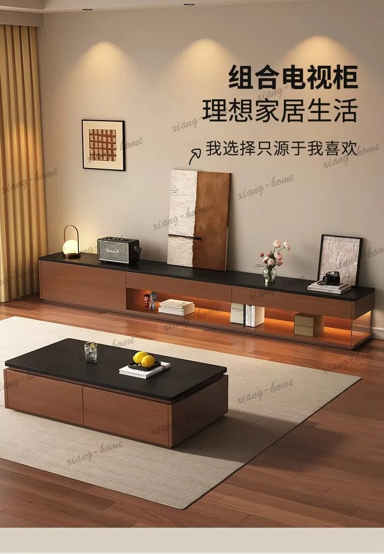 YJ Modern Luxury Tv Stand Italian Design Minimalist Floor Tv Stand Aesthetic Elegant Meuble De Télévision Furniture For Home