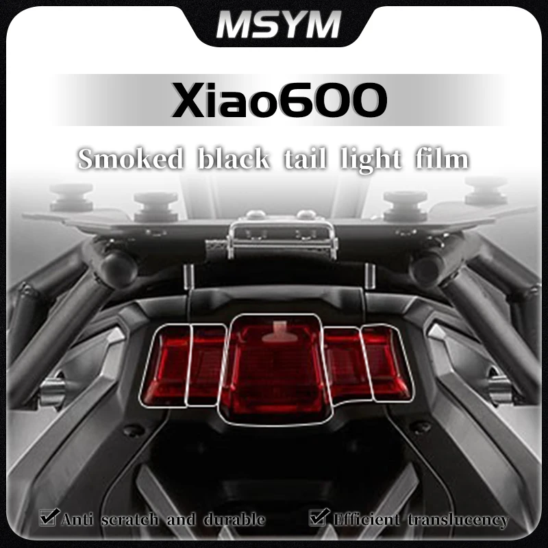 For QJMOTOR Xiao 600 2024 headlight film instrument film tail light film high transparency rearview mirror protective film