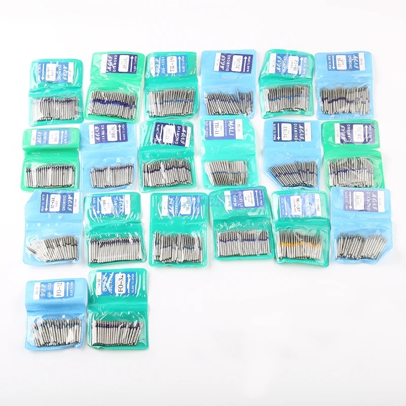 50pcs/bag Dental Teeth Polishing Burs Dental Diamond Polishers for Polishing Smoothing Teeth Polishers Dentistry Lab Tools