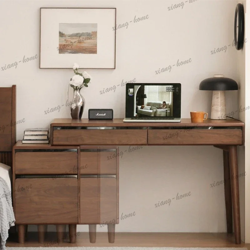 LD Wooden Modern Office Desks Living Room Homestay Advanced Retro Office Desks Luxury Balcony Furniture