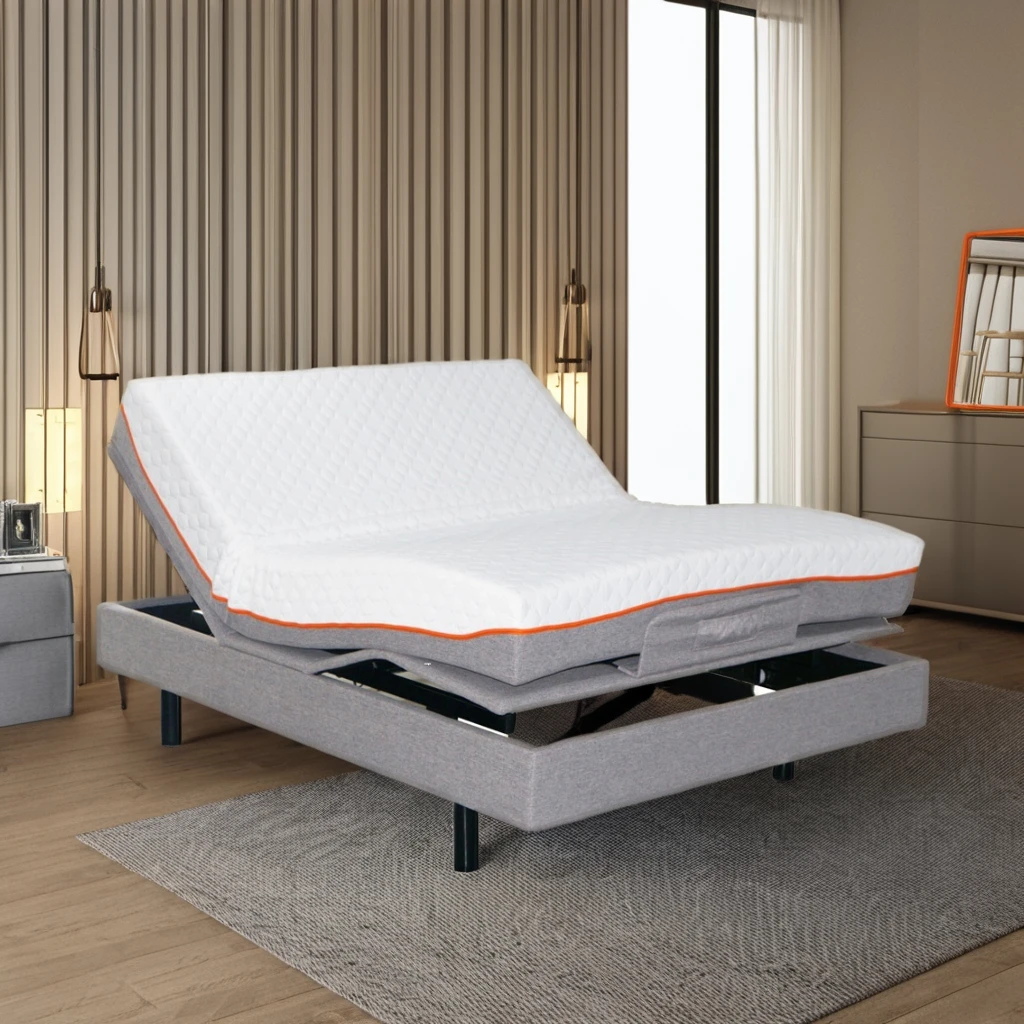 ntelligent Whole Piece of Electric Adjustable Bed With Mattress&Vibration Massage