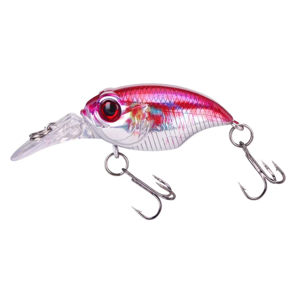 

8# Hook 4cm Fishing Lure Artificial Bait Minnow Lure Bass Crankbait Tackle Wobbler Fishing Accesseries For Freshwater Saltwater