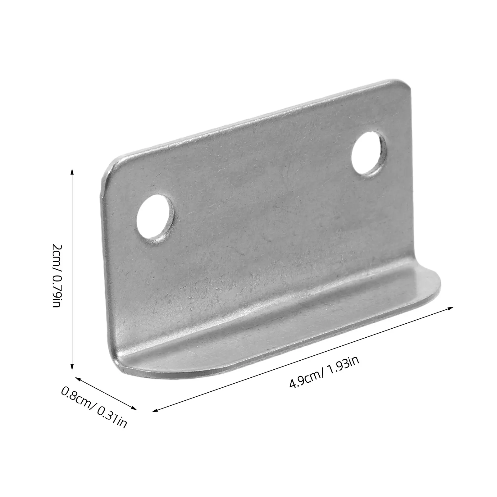 20Pcs Metal Right Angle Drawer Lock Strike Plate Cabinet Cupboard L Shaped Lock Plate for Office Home Use Door Striker Cover