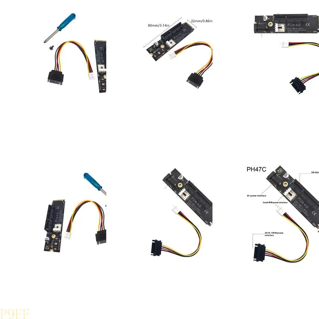 

CS1W M.2 to PCIE 4X Power Card PCIE Expansion Card M.2 to PCIe Adapter