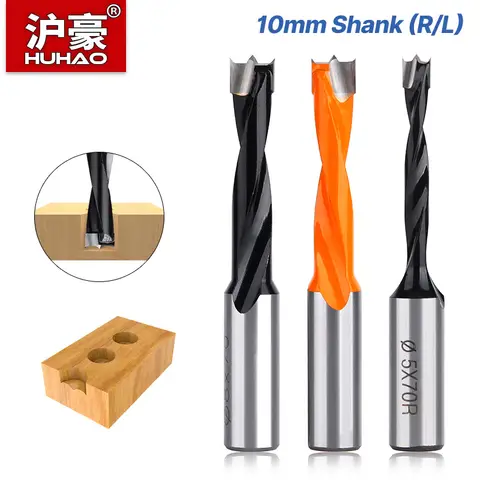 HUHAO 10mm 생크 Forstner 목재 드릴 비트 합금 구멍 오프너 비트 70mm 총 길이 라우터 비트 초경 행 드릴 목공 도구