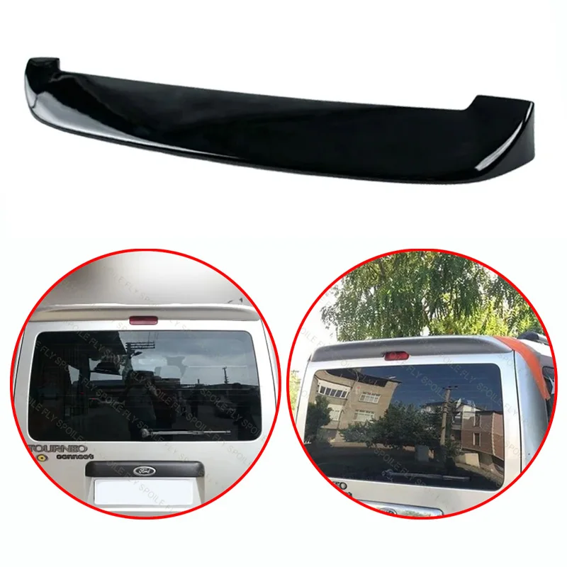 For Ford Connect 2003-2014 Anatomik Style High Quality ABS Rear Spoiler Car Roof Wing By Carbon Fiber Look Gloss Black Body Kit