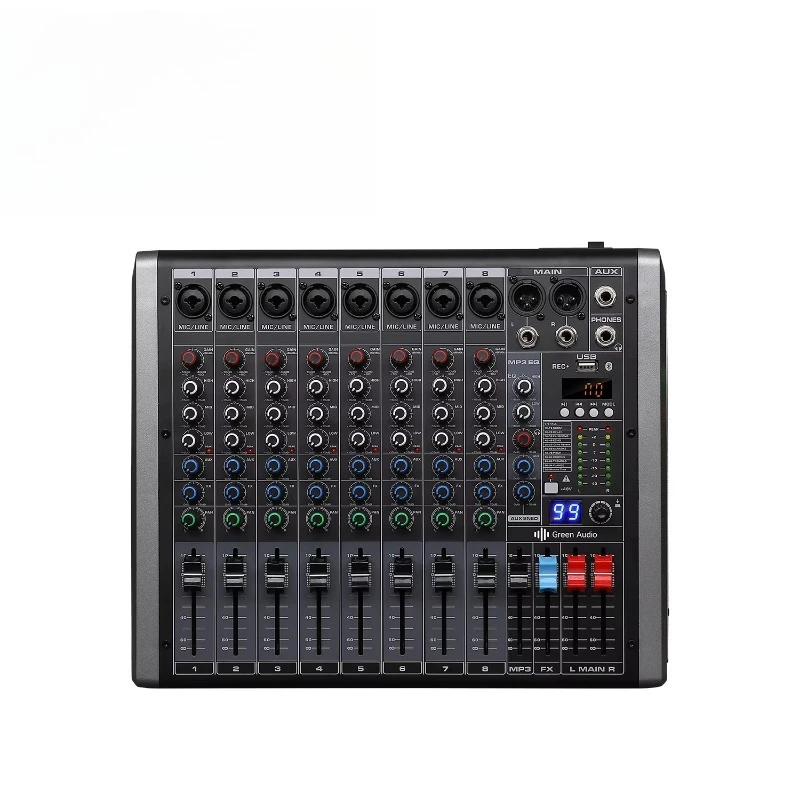 

GAX-QQ8 Professional Dj Controller With One Aux Audio Console Mixer
