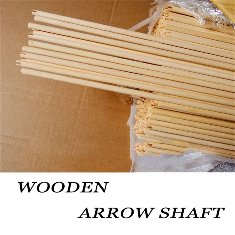 32.5inch 8mm Wooden Arrow Shaft 10/15pcs Recurve Bow Longbow Shooting DIY Handmade Arrow Rod Outdoor Hunting Accesories