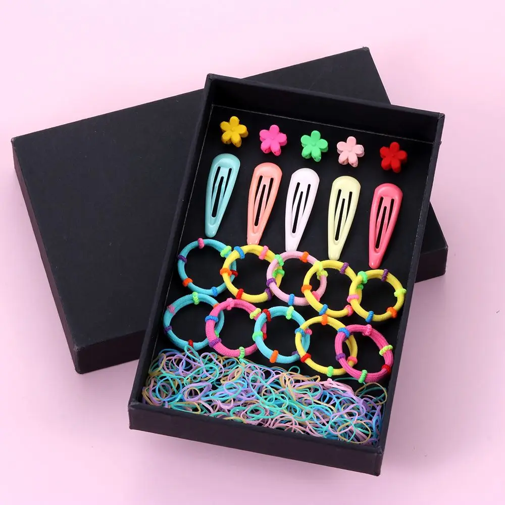 220PCS/Set BB Elastic Girls Hair Rope Hairpin Hair Clip Gifts Accessories