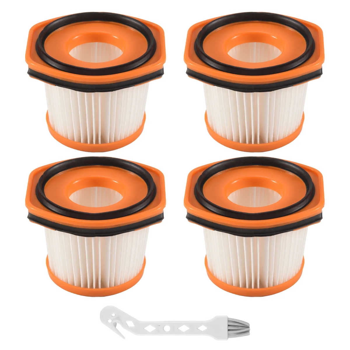 4 Pack Replacement Vacuum Filter for Shark Wandvac System WV360 WS620 WS630 WS632 WS632BLBRN WS632GDBRN,Part XFFWV360N02R