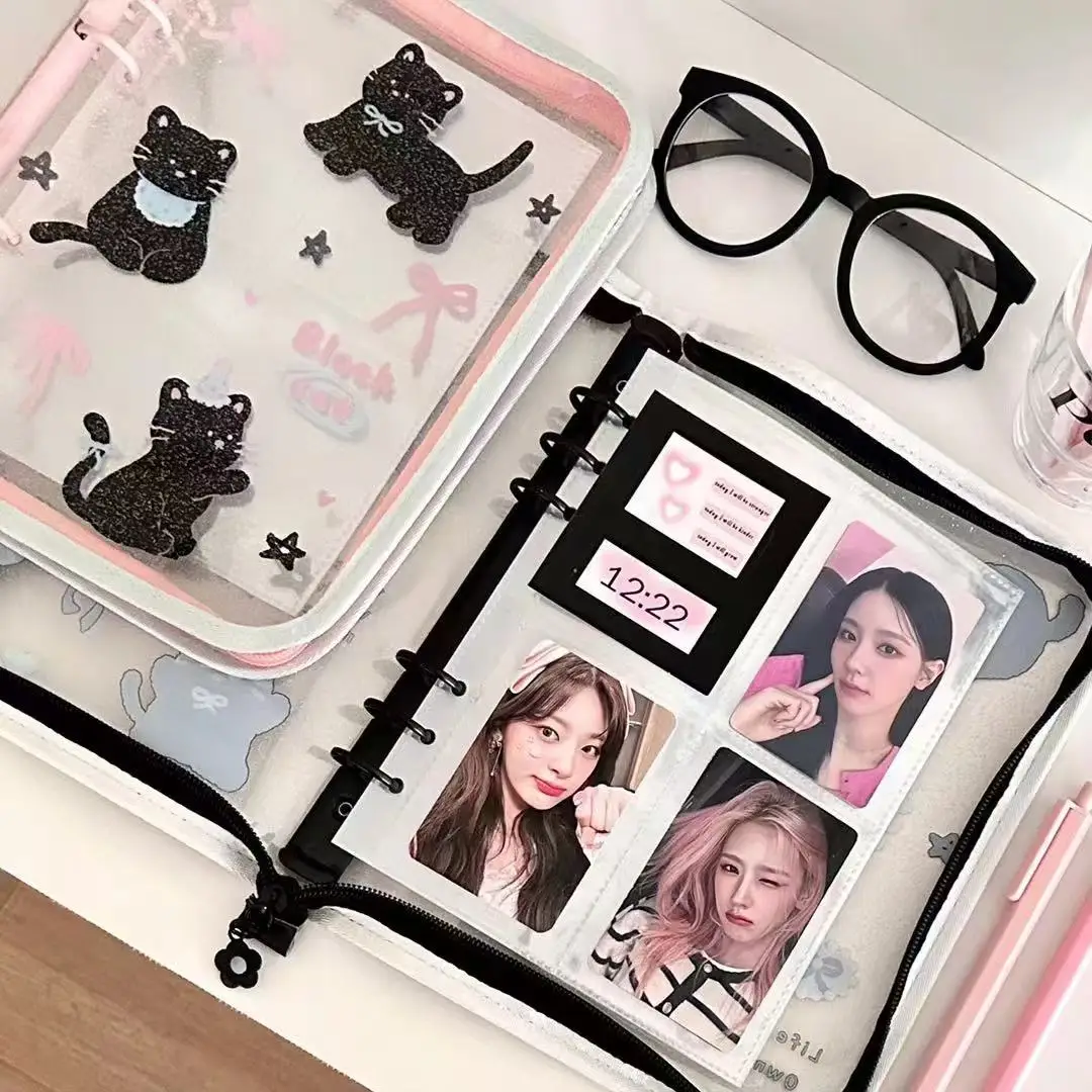 IFFVGX بولي كلوريد الفينيل A5 سستة الموثق حامل بطاقة الصور Kpop المعبود ألبوم الصور جمع كتاب القرطاسية المدرسية ألبومس الفقرة Fotos Port Foto sesuadda bard enferther #2