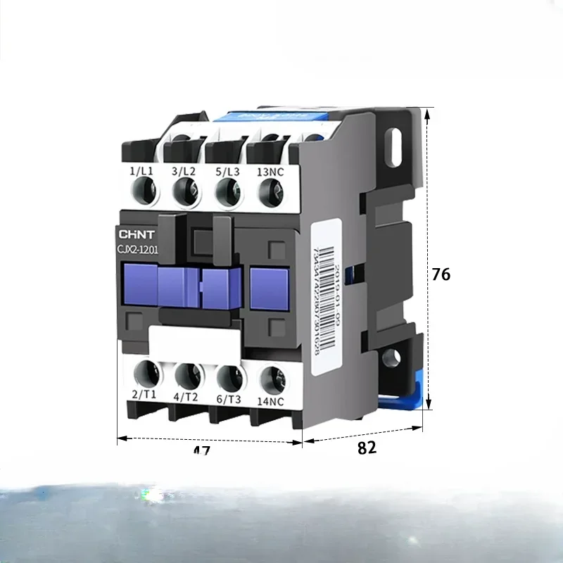 Contacteur à courant alternatif 220V monophasé CJX2-0910 1210 1810 2510 3210 triphasé 6511