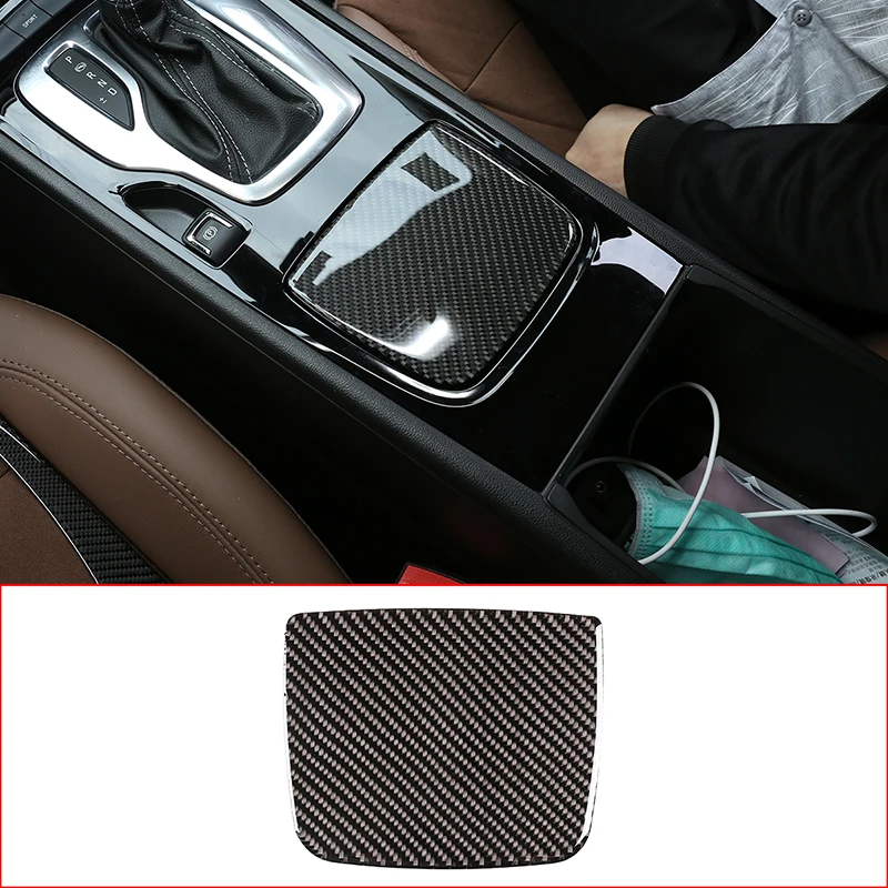 

Car Interior Carbon Fiber Central Control Storage Box Panel Cover Trim Accessories For Buick Regal 2017-2020