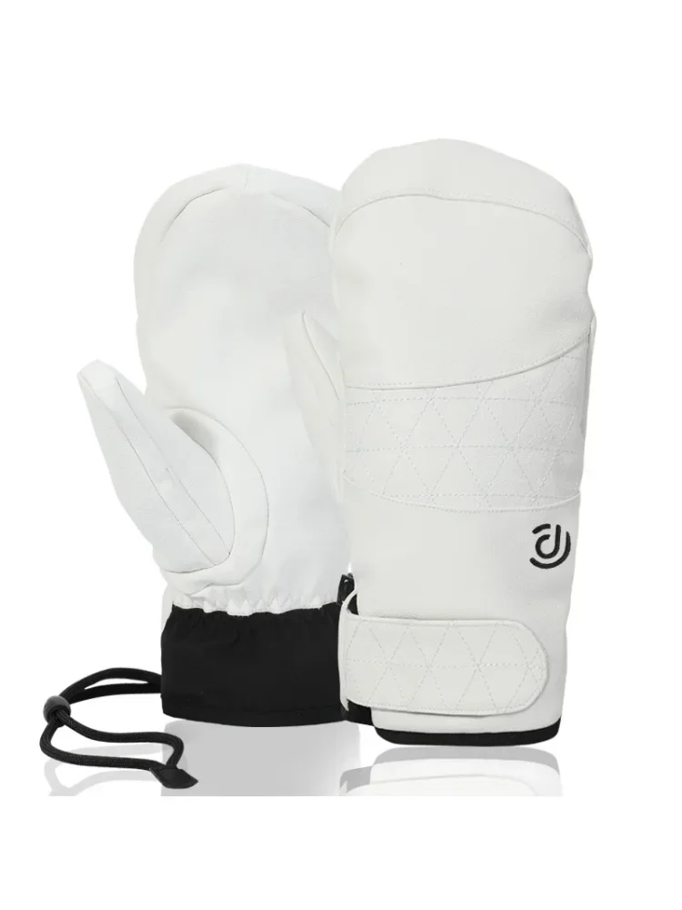 AliExpress New Waterproof Warm fleece-lined Ski Mittens Thickening Outdoor Cycling Warm Winter Snow Gloves Women Men