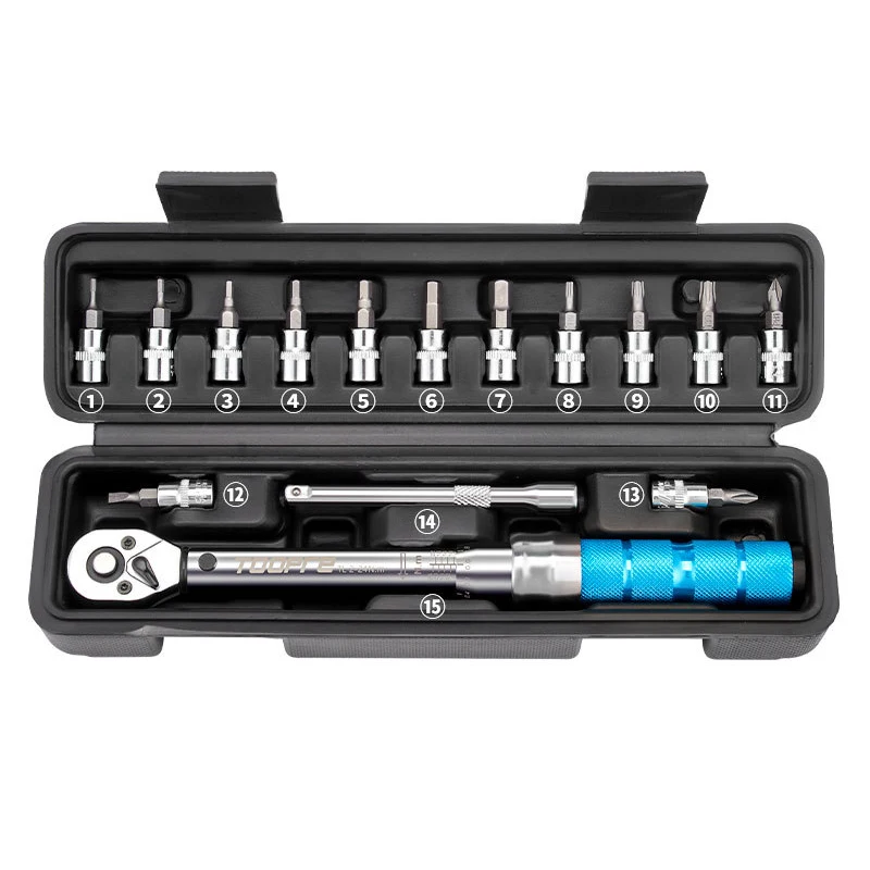 TOOPRE Universal Torque Wrench Set 1/4\