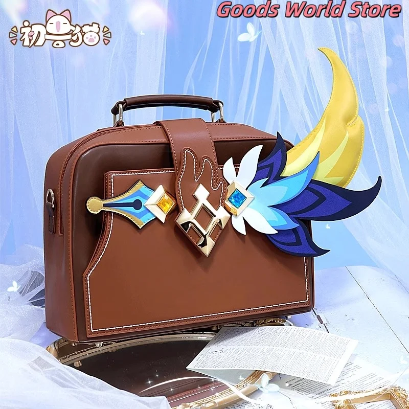 

Original Genshin Impact Mika Bag Mihoyo Cosplay Costume Accessories Bag JK Lolita Pendant Mika Cosplay Anime Backpack Gifts