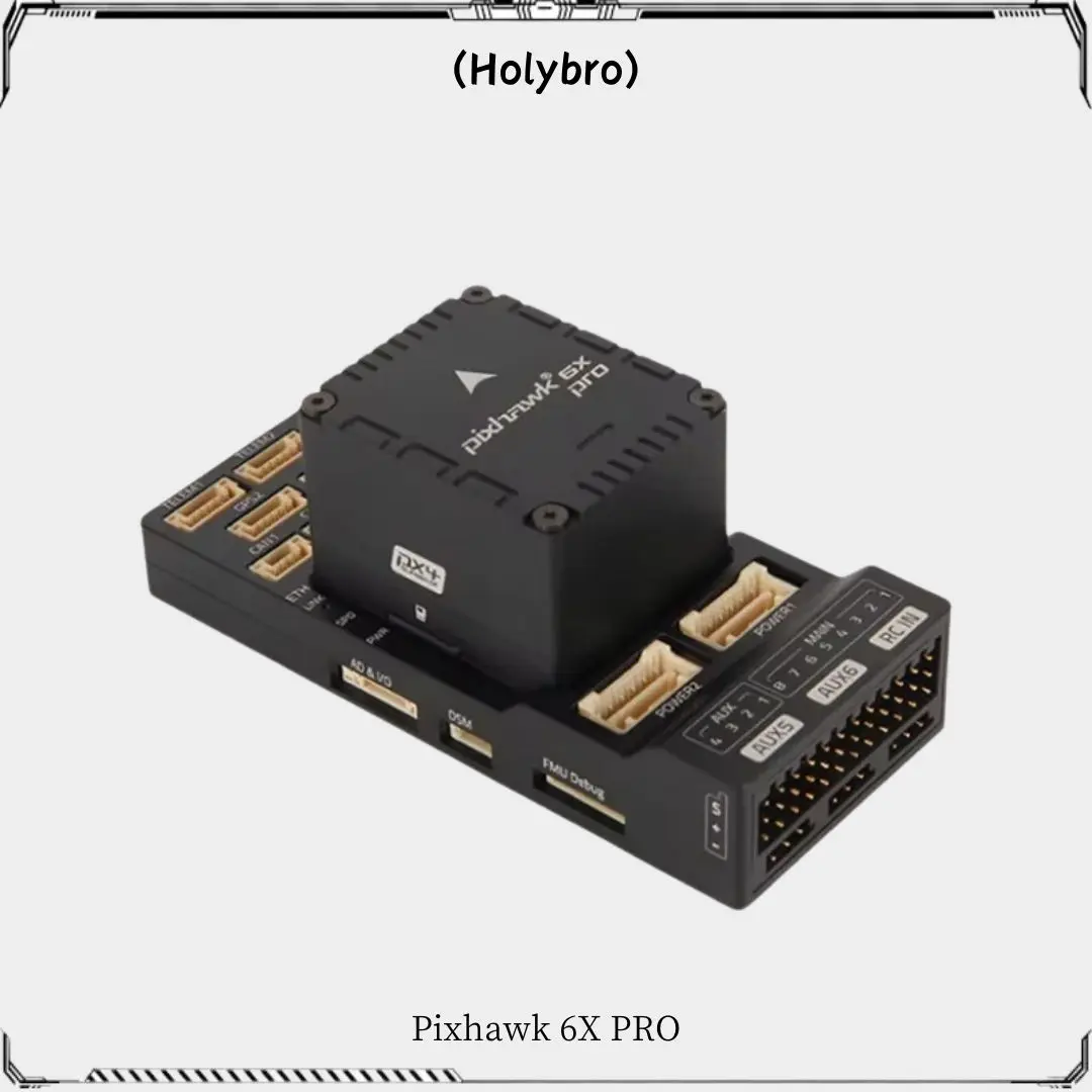 Holybro pixhawk 6x pro piloto automático h753 módulo controlador de vôo base padrão pm02d para drone industrial e comercial