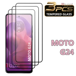 3PCS Tempered Glass For Motorola Moto G24 Power Screen Protector Film Moto G24 Glass