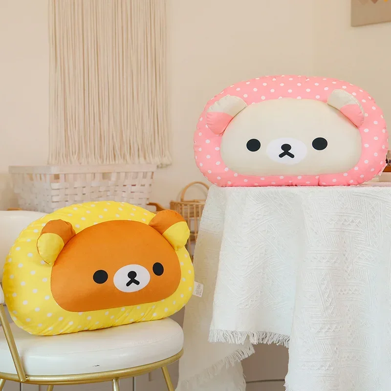 Zachte Rilakkuma Knuffel Slaapbank Kussen Sierkussen Cartoon Knuffelige Knuffels Kinderkamer Decor Gift Peluche Meisje