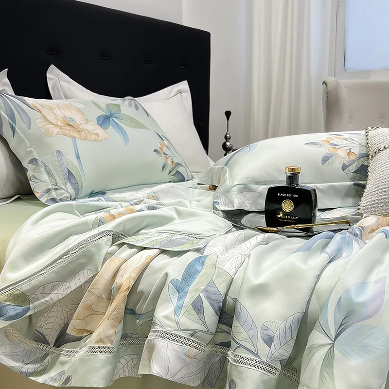 

Customizable 2025 spring and summer new 40 Tencel Modal hollowed wide edge summer quilt summer cool core air conditioner quilt