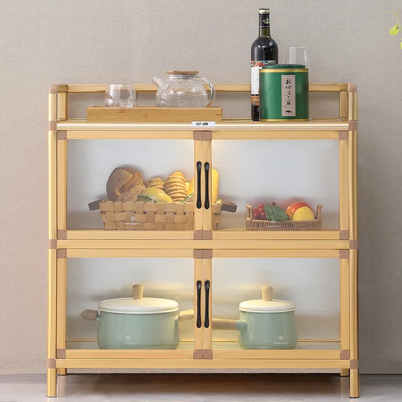 Kitchen floor-to-ceiling multi-layer cabinets, storage, side cabinets, lockers, microwave oven storage