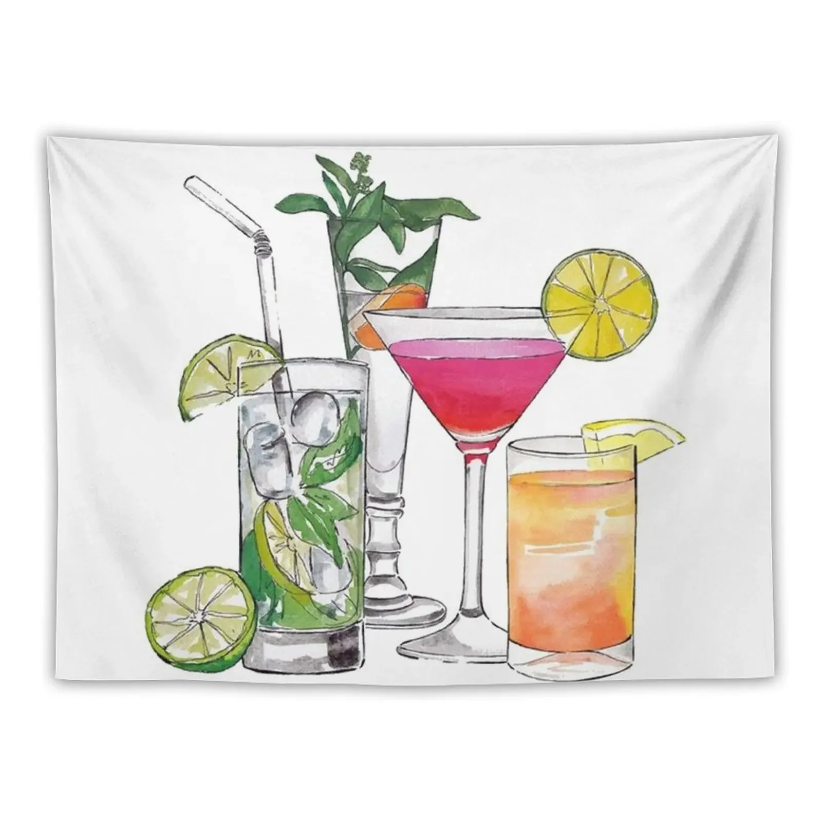 

Alcohol Drinks Tapestry Decor Home Room Decor For Girls Decorative Wall Mural Room Decoration Aesthetic Tapestry