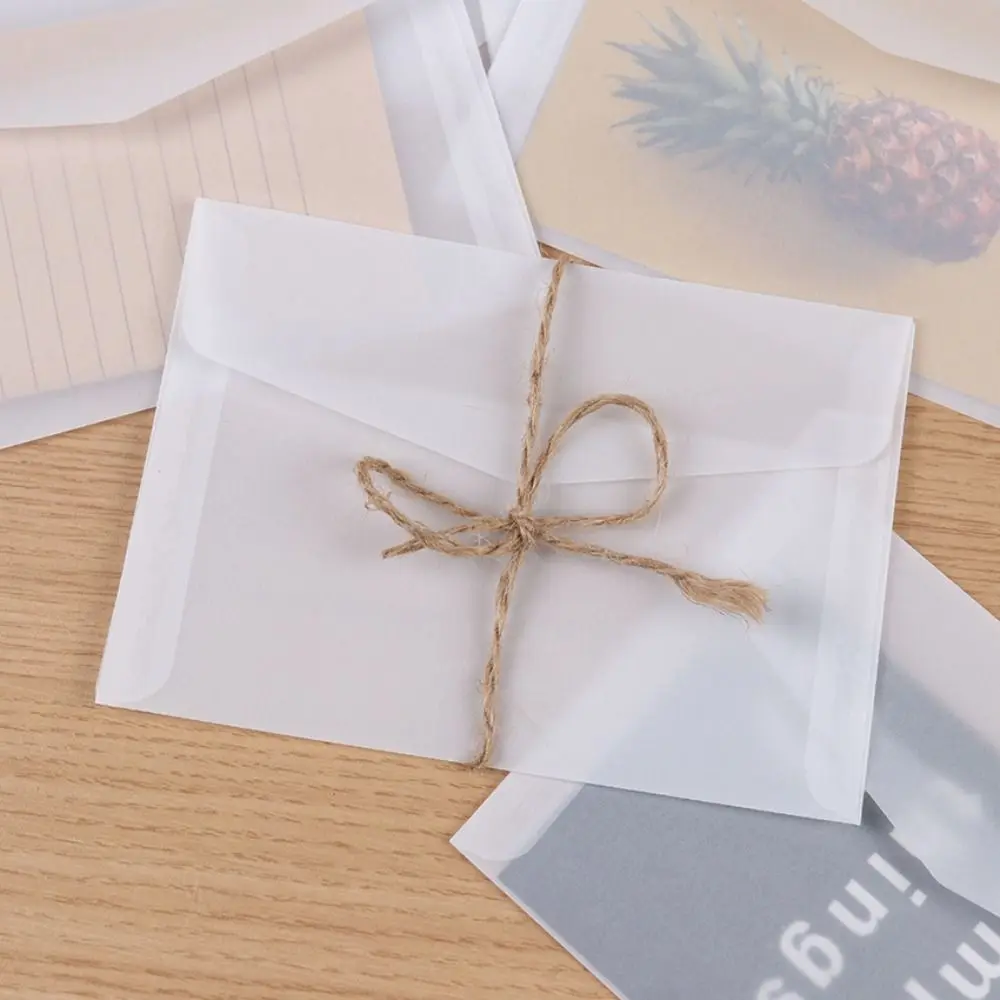 Greeting Card Semi-transparent Envelopes Postcard Card Storage Pearl Paper DIY Wedding Invitation Envelope Wedding&Business