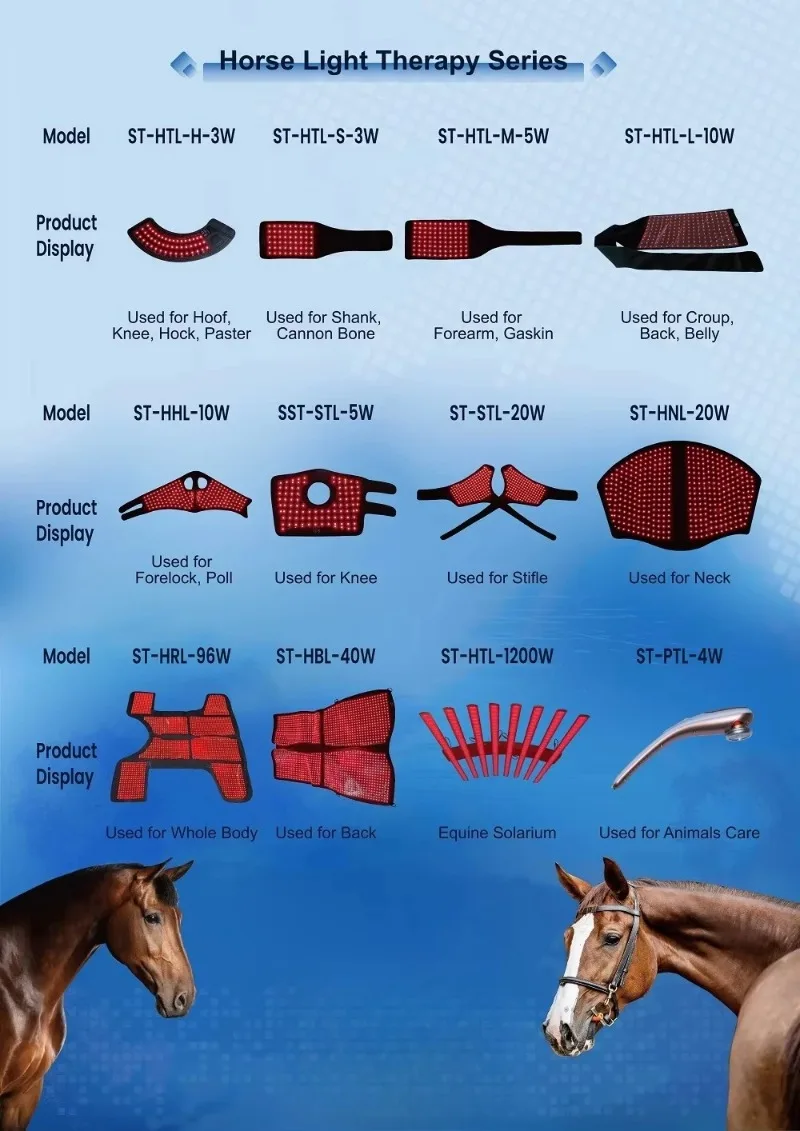 CE Equine Therapy Wrap Infrared Therapy Pad for Horse Back and Horse Red Light Therapy Pad Popular for Horse Racing Healthcare