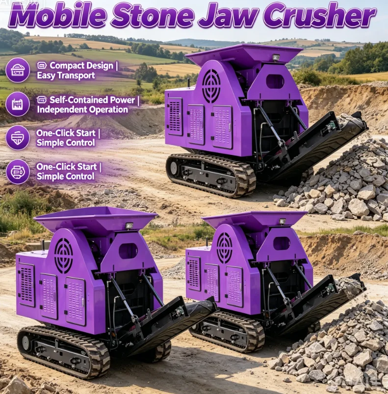 

Customized China Manufacturer Mining Diesel Stone Rock Jaw Crusher Machine For Crushing