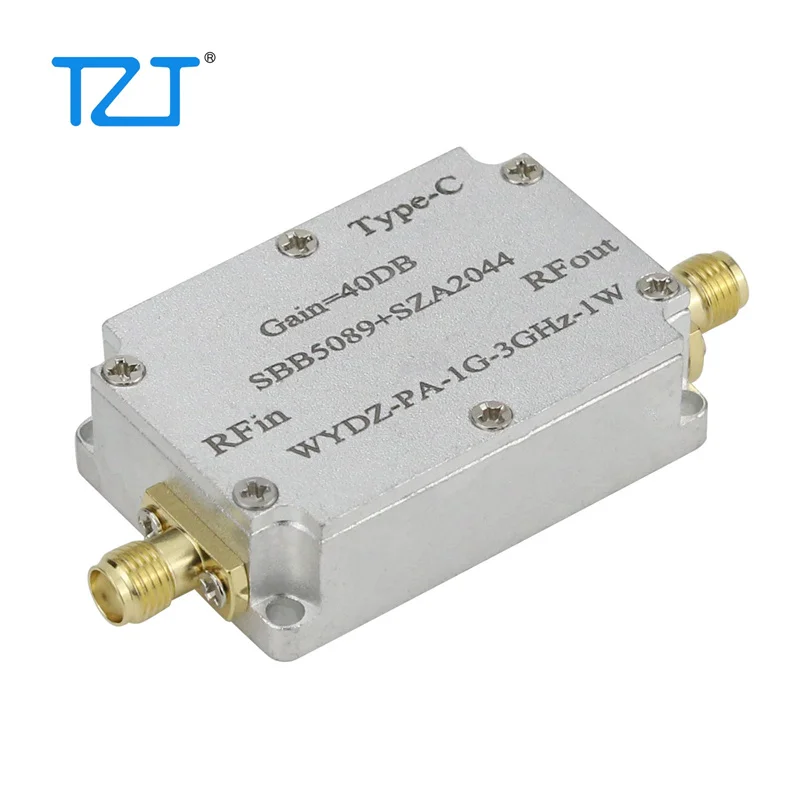 TZT SBB5089+SZA2044 One-Way Microwave Power Amplifier RF Power Amplifier Module 40DB WYDZ-PA-1G-3GHz-1W