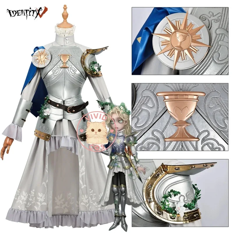 

Game Identity V Ada Mesmer Cosplay Hot Role Play Costume Psychologist Anime High Quality Silver Dress for Women Comic Con Suit