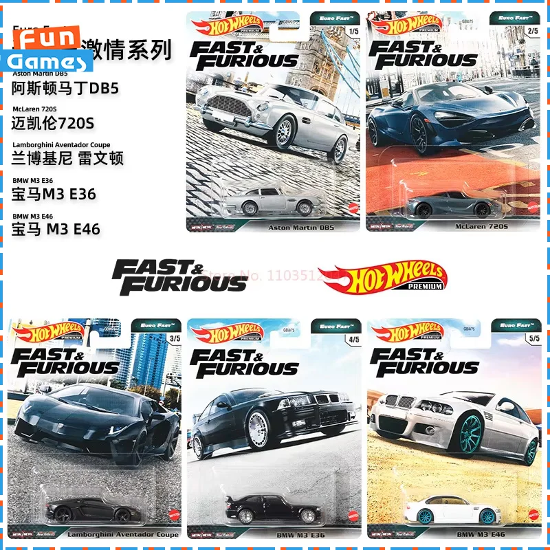 Hw Car Model Fast & Furious Collected Series Alloy Hot Sports Car Alloy Model Car Desktop Room Ornament Children Birthday Toys