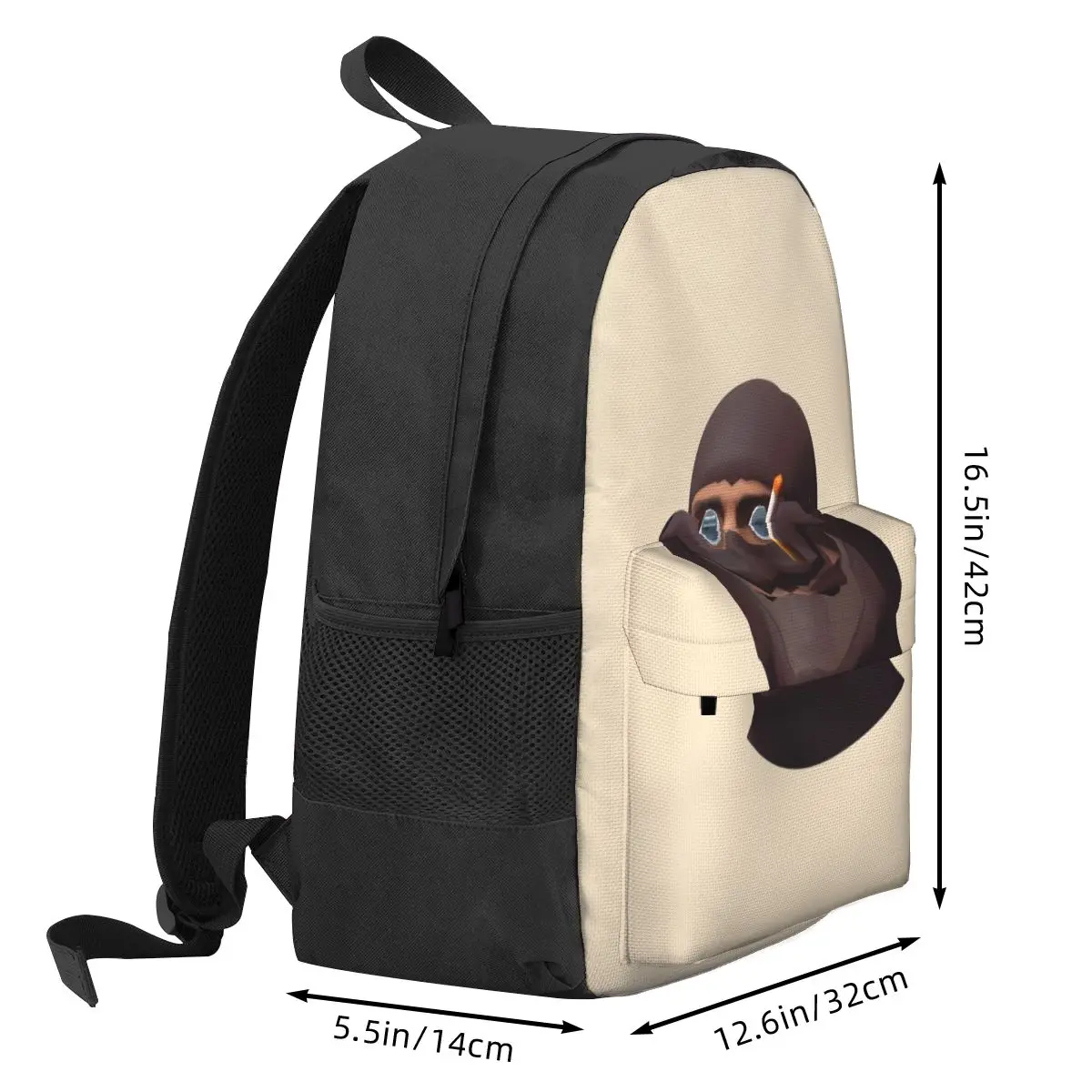 Team Fortress 2 TF2 Spy Gmod Face Funny Meme Red Backpack Student BookBag Children School Bag Laptop Shoulder Bags for Men Women