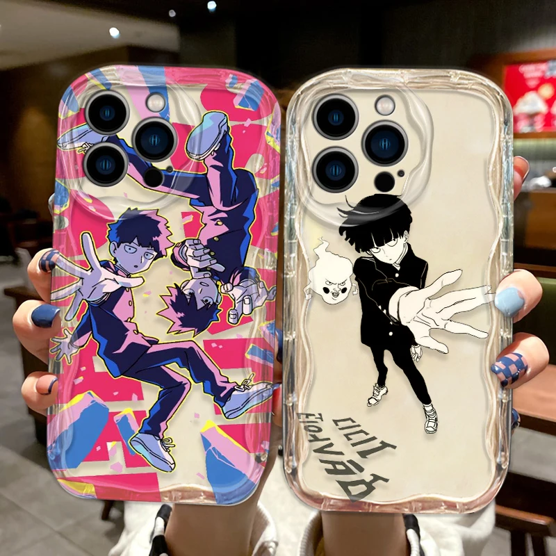 Mob Psycho 100 Comics Cover For Apple iPhone 15 14 13 12 11 Pro X XR XS Max Plus 8 7 Plus SE Wave Oil Phone Case