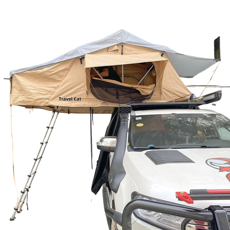 Outdoor Waterproof 4WD Offroad Car Camping Roof Top Tent From Roof Tent Factory Ready to Ship with Sun Shelter,Custom