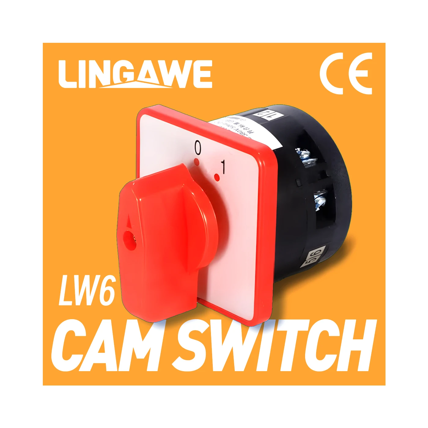 

LW6 Cam Rotary Switch AC380V DC220V 5A 2-Position 1 Pole Rotary Changeover Selector For Motor Control & Power Transfer Systems