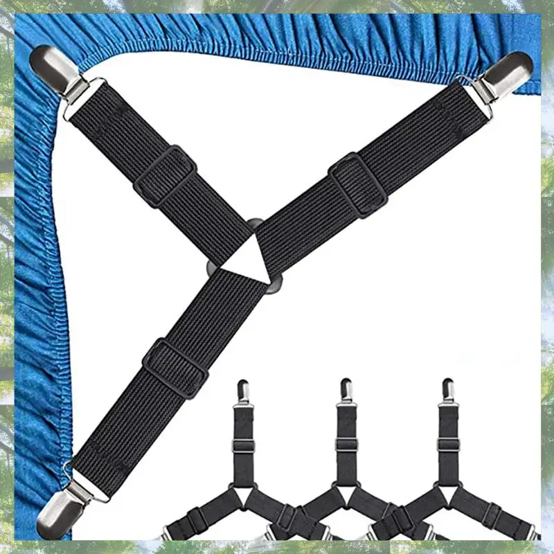 

2025 трендовые регулируемые зажимы для простыней, 8 шт., треугольные держатели для простыней, подтяжки для матраса, захваты для матраса-кровати