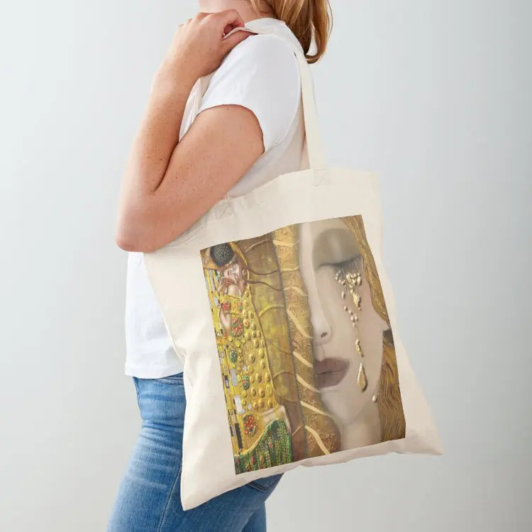 

My Klimt Serie:Gold Tote Bag shopping bag Shopper handbag cute tote bag shopping bags foldable